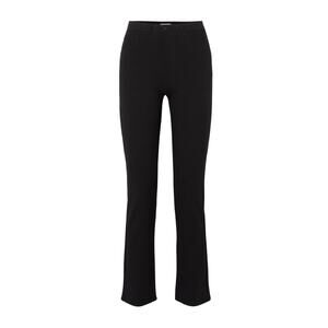L'Agence Stretch-Jersey High-Rise Straight-Leg Black Dean Denim Jeans Size 32